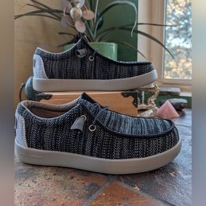 Volcom Workwear Mens Black And White Loafers